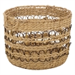 Safavieh Pitof Set Of 3 Metal Baskets  in Natural / Black
