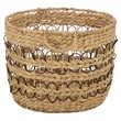 Safavieh Pitof Set Of 3 Metal Baskets  in Natural / Black