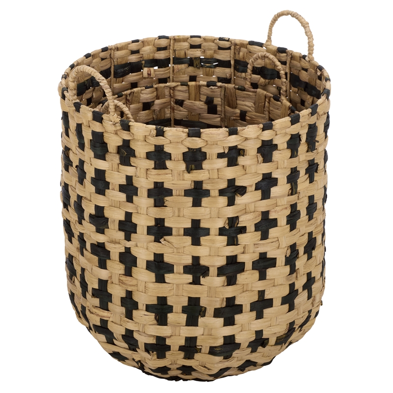 Safavieh Richy Set Of 2 Metal Baskets in Natural / Black