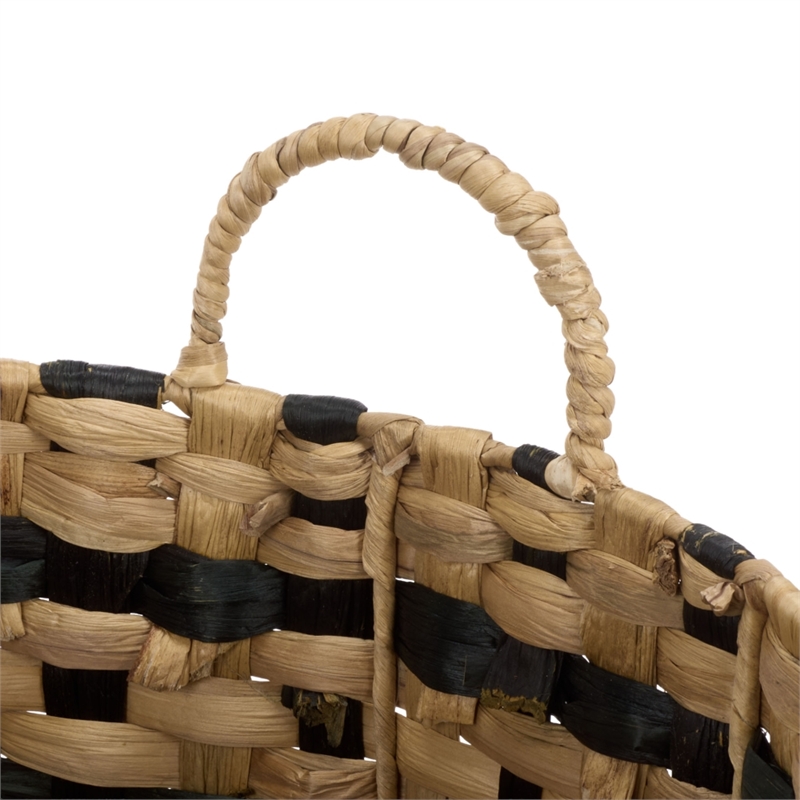Safavieh Richy Set Of 2 Metal Baskets in Natural / Black