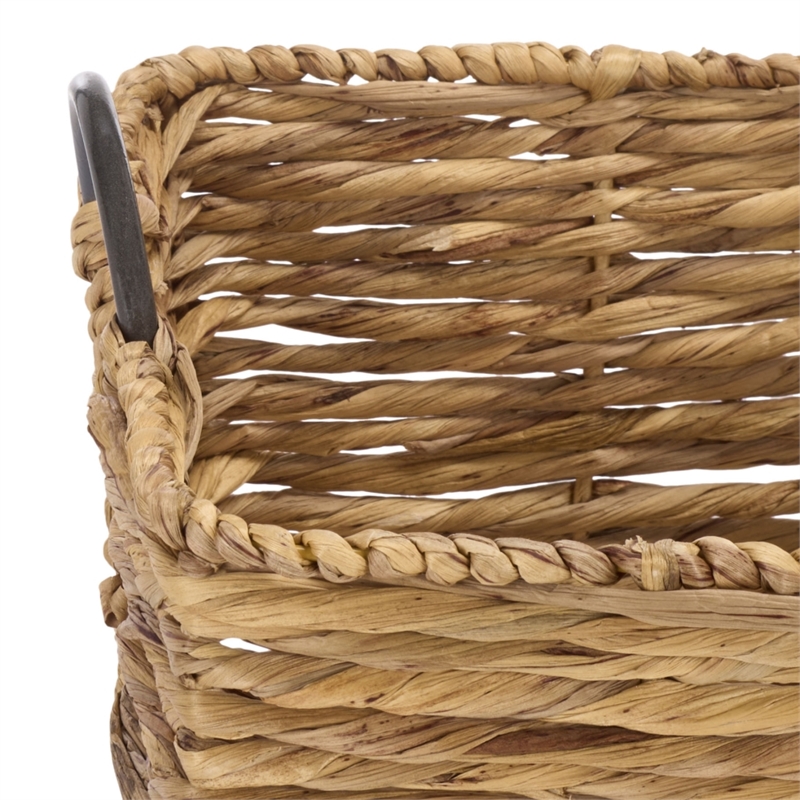 Safavieh Dirk Set Of 3 Metal Baskets in Natural