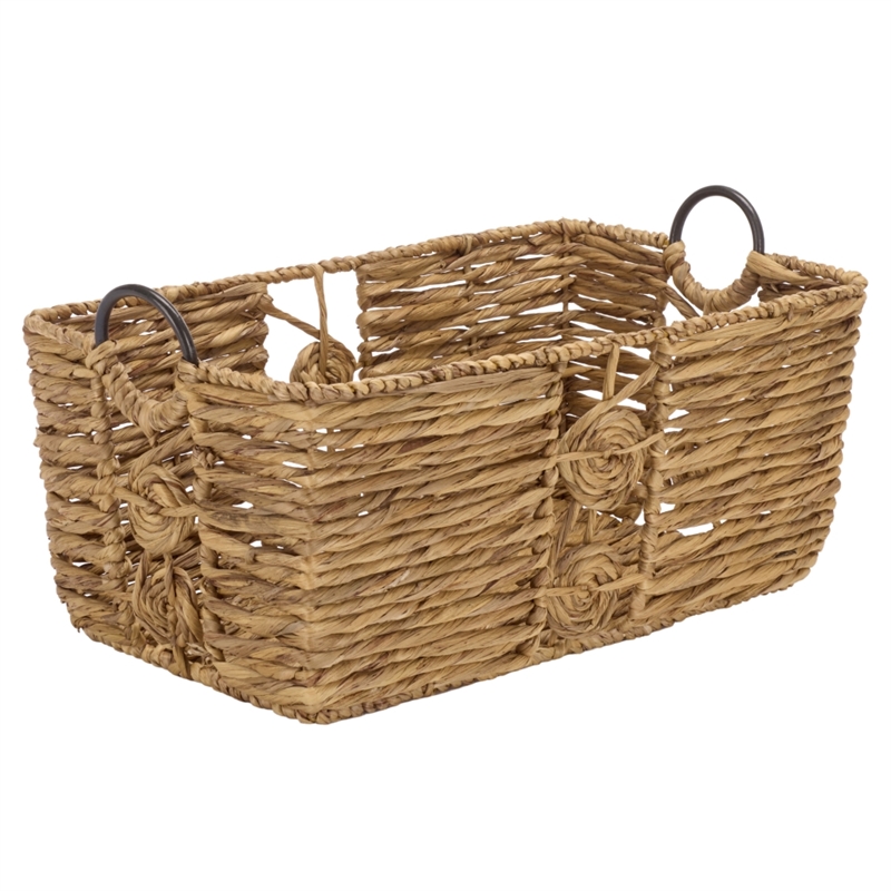 Safavieh Dirk Set Of 3 Metal Baskets in Natural