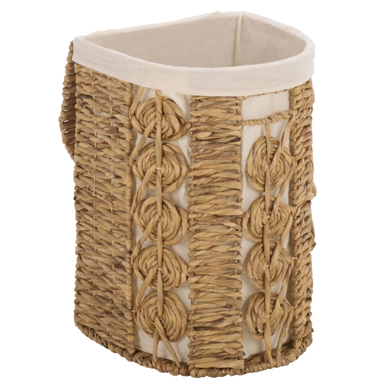 Safavieh Novik Set Of 2 Metal and Linen Baskets in Natural