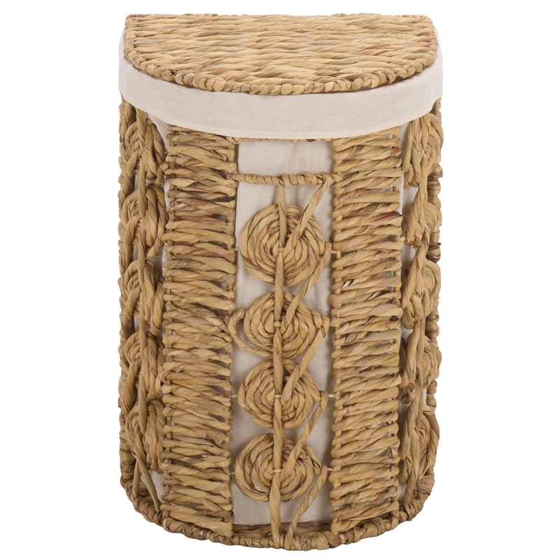 Safavieh Novik Set Of 2 Metal and Linen Baskets in Natural
