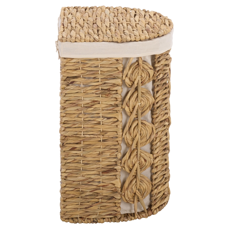 Safavieh Novik Set Of 2 Metal and Linen Baskets in Natural