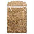 Safavieh Novik Set Of 2 Metal and Linen Baskets in Natural