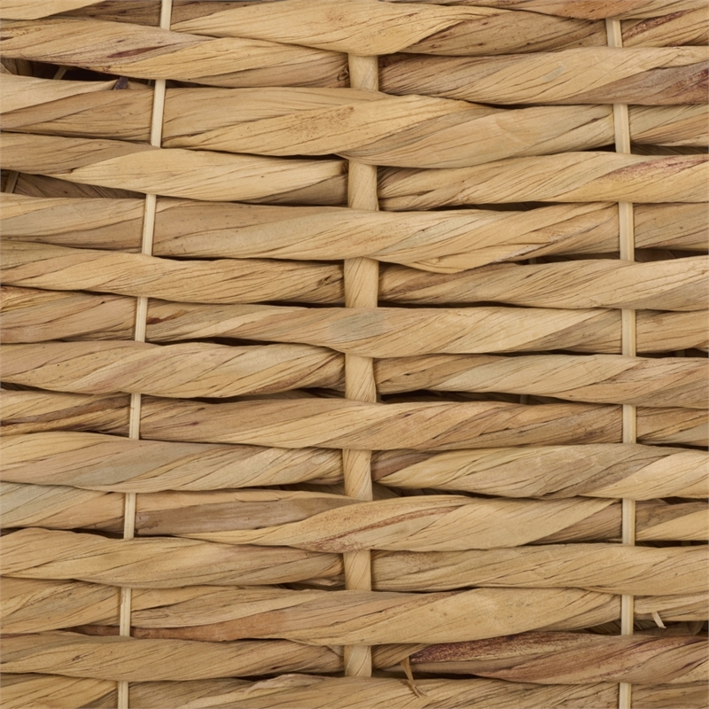 Safavieh Novik Set Of 2 Metal and Linen Baskets in Natural