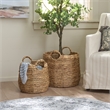 Safavieh Bucky Set Of 2 Metal Baskets in Natural