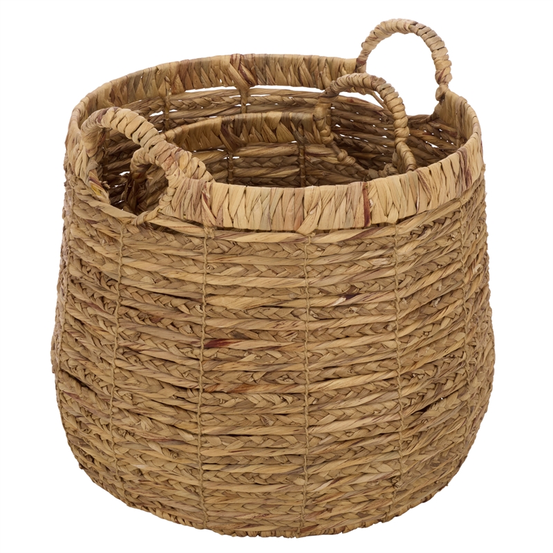 Safavieh Bucky Set Of 2 Metal Baskets in Natural