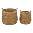 Safavieh Bucky Set Of 2 Metal Baskets in Natural