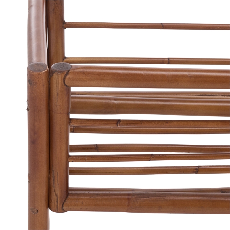 Safavieh Julep Large Wood Plant Stand Console in Natural / Brown