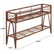 Safavieh Julep Large Wood Plant Stand Console in Natural / Brown