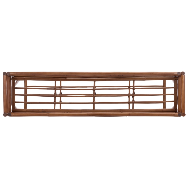 Safavieh Julep Large Wood Plant Stand Console in Natural / Brown