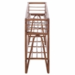 Safavieh Julep Large Wood Plant Stand Console in Natural / Brown