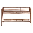 Safavieh Julep Large Wood Plant Stand Console in Natural / Brown
