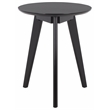 Safavieh Bahaus Round Wood Accent Table in Black