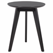 Safavieh Bahaus Round Wood Accent Table in Black