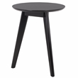 Safavieh Bahaus Round Wood Accent Table in Black
