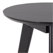 Safavieh Bahaus Round Wood Accent Table in Black