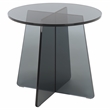 Safavieh Latika Tinted Glass Accent Table in Gray