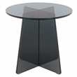 Safavieh Latika Tinted Glass Accent Table in Gray