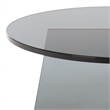 Safavieh Latika Tinted Glass Accent Table in Gray
