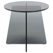 Safavieh Latika Tinted Glass Accent Table in Gray