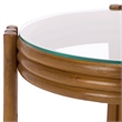 Safavieh Bilian Round Rattan Accent Table in Brown