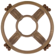 Safavieh Bilian Round Rattan Accent Table in Brown