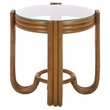 Safavieh Bilian Round Rattan Accent Table in Brown