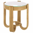 Safavieh Bilian Round Rattan Accent Table in Natural