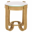 Safavieh Bilian Round Rattan Accent Table in Natural