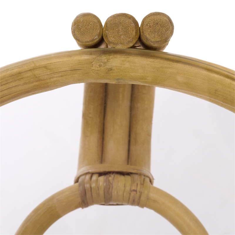 Safavieh Bilian Round Rattan Accent Table in Natural