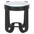 Safavieh Bilian Round Rattan Accent Table in Black
