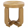 Safavieh Asleesh Round Rattan Accent Table in Natural