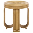 Safavieh Asleesh Round Rattan Accent Table in Natural