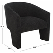 Safavieh Lahela Wood Accent Chair in Black