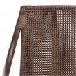 Safavieh Norita Wood Arm Chair in Brown / Ivory