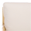 Safavieh Kazumi Rattan / Fabric Accent Chair w/ Cushion in White / Natural