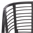 Safavieh Valeriya Woven Rattan Arm Chair in Black