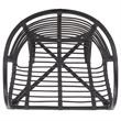 Safavieh Valeriya Woven Rattan Arm Chair in Black