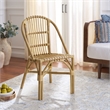 Safavieh Oksana Woven Rattan Arm Chair in Natural