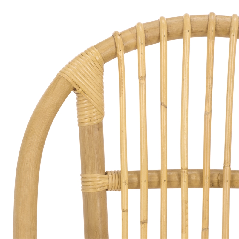 Safavieh Oksana Woven Rattan Arm Chair in Natural