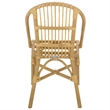Safavieh Oksana Woven Rattan Arm Chair in Natural