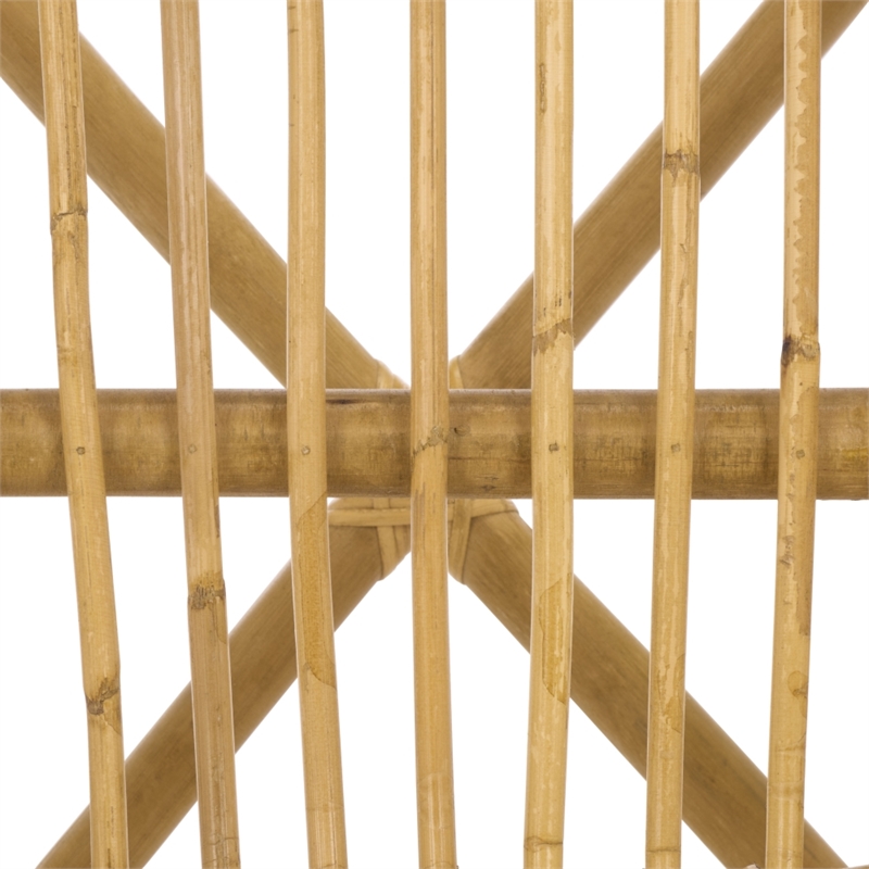 Safavieh Oksana Woven Rattan Arm Chair in Natural
