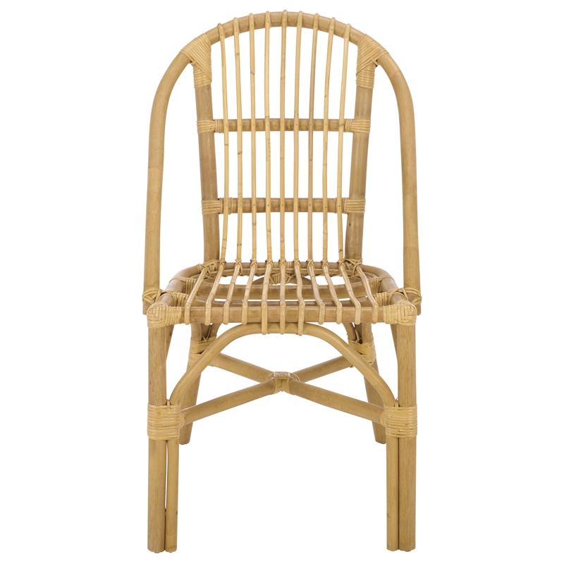 Safavieh Oksana Woven Rattan Arm Chair in Natural