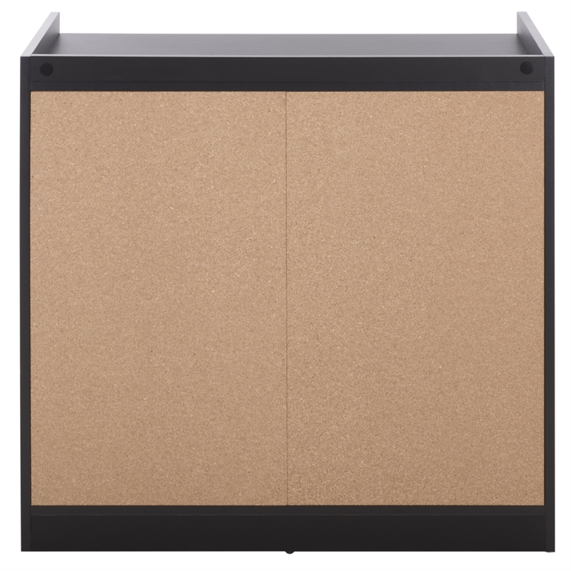 Safavieh Mishi 3 Drawer Wood Chest in Black