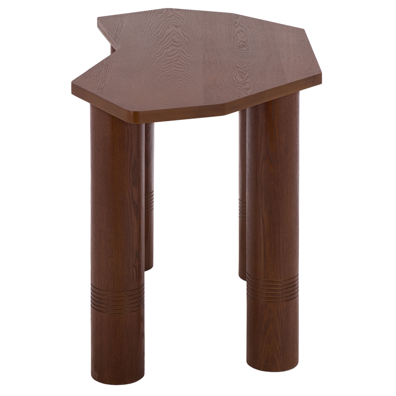 Safavieh Omoni Wood Console Table in Walnut
