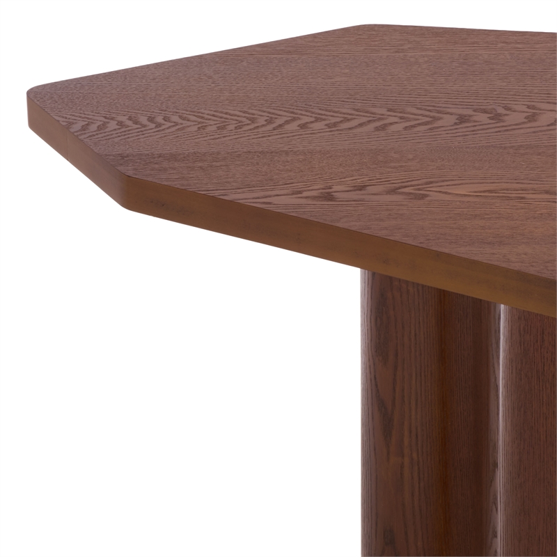 Safavieh Omoni Wood Console Table in Walnut