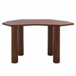 Safavieh Omoni Wood Console Table in Walnut